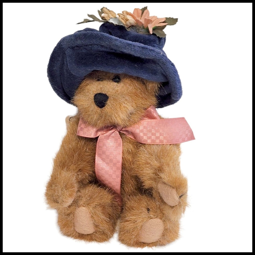 Boyds Bears Carly Bearsworth Bear Brown Blue Hat Investment Collectibles Tag